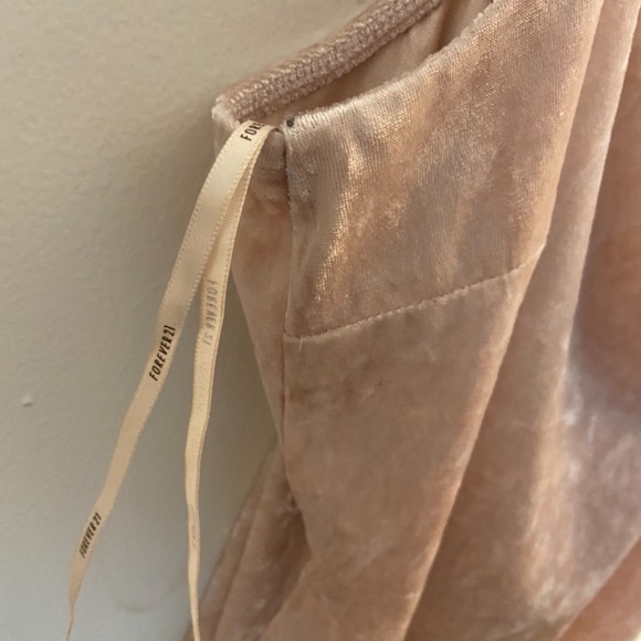 Forever 21 Blush Velvet Mini Dress - Picture 5 of 6